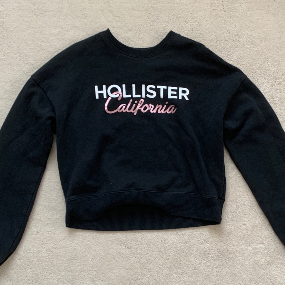 Hollister Black Graphic Sweatshirt